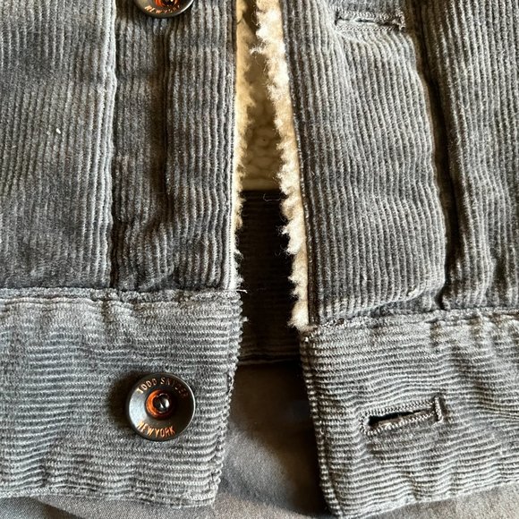 TODD SNYDER ITALIAN SHERPA LINED CORDUROY DYLAN JACKET XL - Picture 8 of 9